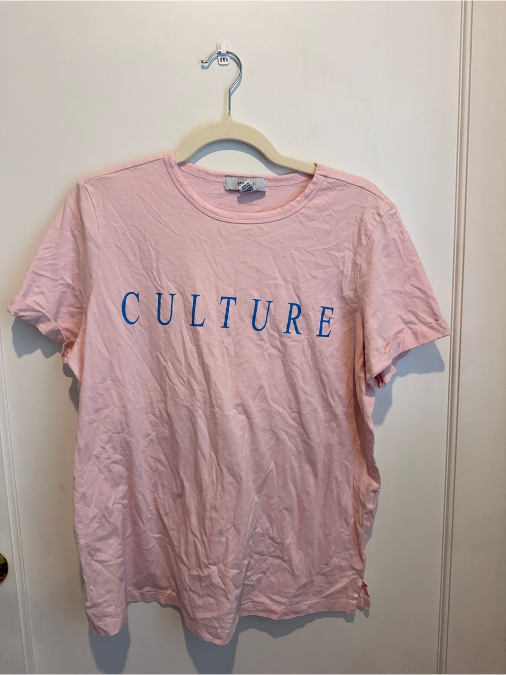 Forever 21 Pink "CULTURE" Graphic Tee
